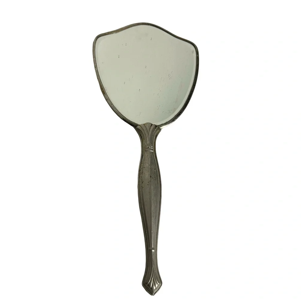 Vintage Elegant Silver Vanity Mirror